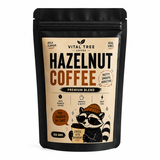 Vital Tree Premium Hazelnut Instant Coffee – Freeze Dried Coffee | 100g