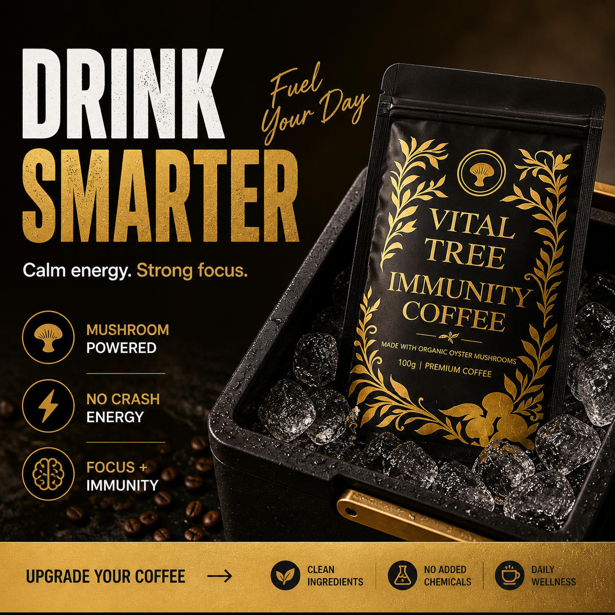 Vital Tree Mushroom Blend Coffee – Immunity & Focus Boost
